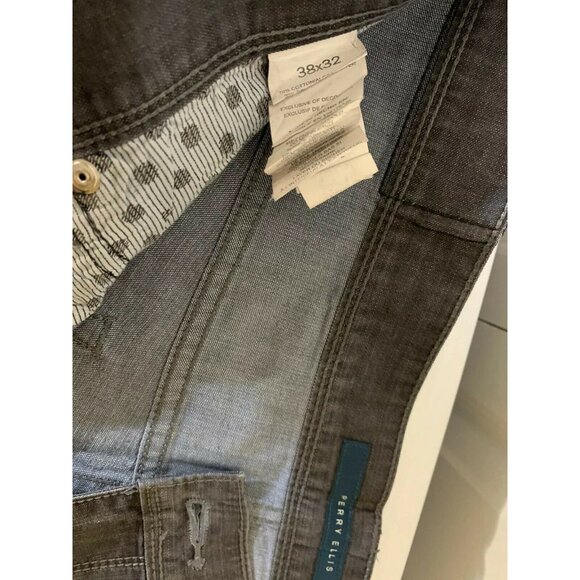 Perry Ellis America Men’s Sz 38 X 32 Black Denim Jeans‎ Cotton Blend - Picture 2 of 9